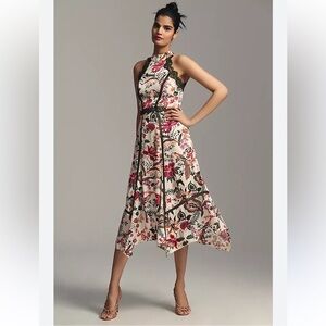 By Anthropologie Lace-Trim A-Line Dress